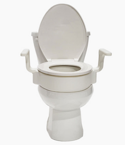 4" Elongated Raised Toilet Seat With New Handles