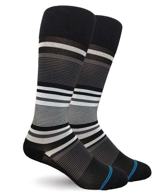Stripe Cotton Black/Grey - Energy Socks