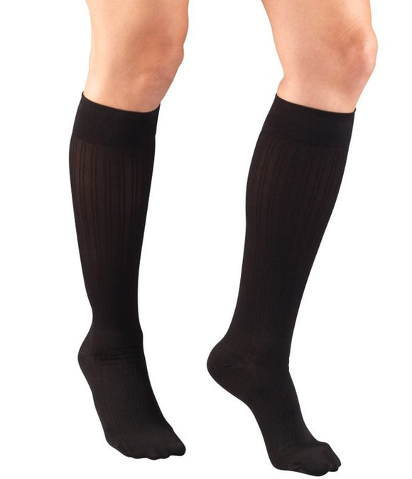 TRUFORM Women's Rib Pattern Trouser Socks 10-20 mmHg